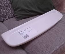White bathroom shelf