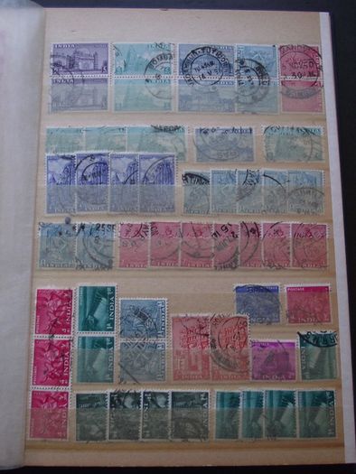 A nice collection of Stamps from India, presented in the album #7