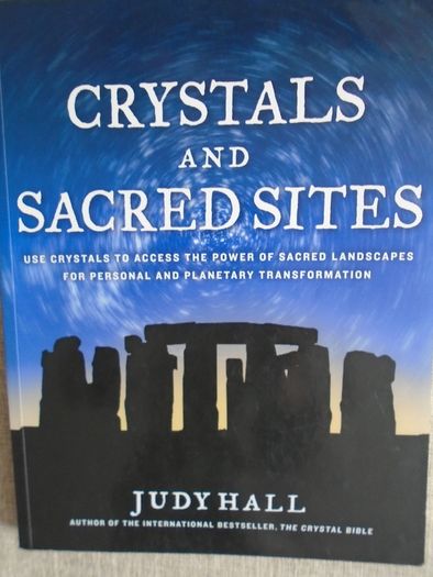 Crystals and Sacred Sites, Judy Hall ,Paperback book.book, non fiction