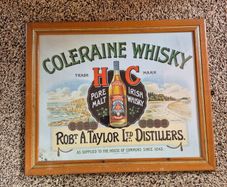 Coleraine Whisky Pure Malt Irish Whisky advertising print