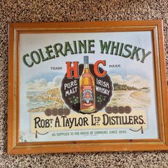 Coleraine Whisky Pure Malt Irish Whisky advertising print