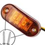12V-24V Amber 2 LED Side Marker Light Blinker For Truck Trailer Tractor Van Waterproof Image 5