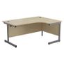 New 1800 x 1200mm Radial Desk Beech/White/Maple/Oak Image 4