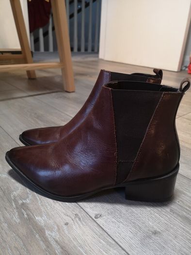 Gallery Leather Ankle Boots Size Uk 6