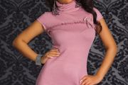 PREMIUM QUALITY knitted long top turtleneck tunic size uni fits s m small l