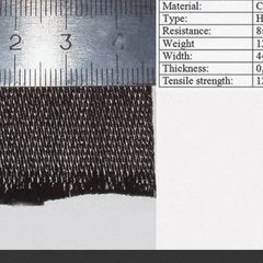 Carbon fiber flex heater tape 2m x 44mm DIY heated vest gloves insoles jacket