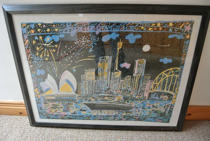 Ken Done - Sydney Night - Framed Ken Done Poster 1984