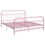 Bed Frame Pink Metal 180x200 cm Image 2