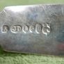 Antique JD&S EP Antique Ladle, Sauce Ladle, Small Soup, Worn Silver Plate. Image 5