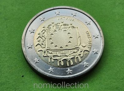 Latvia 2015 year Uncirculated 2 Euro coin.