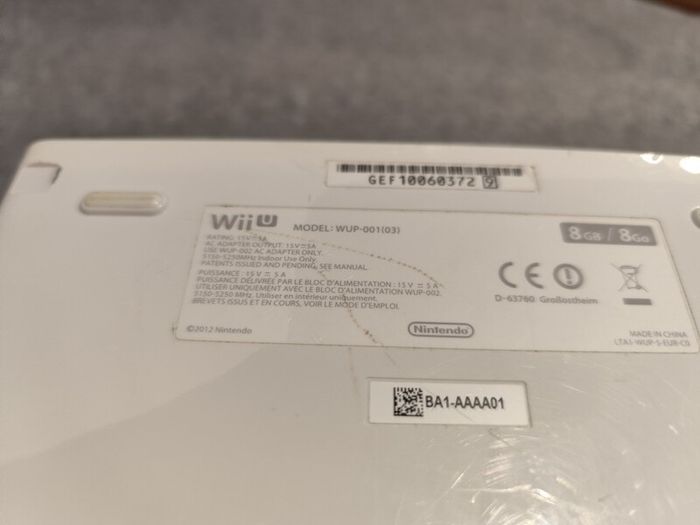 Wii U White Base Unit