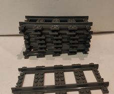 Lego City Train Tracks 17215 Straight Lot of 8 RC