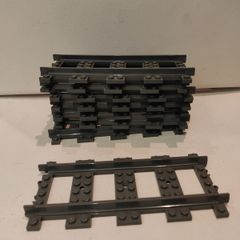 Lego City Train Tracks 17215 Straight Lot of 8 RC