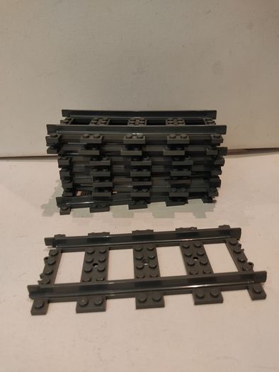 Lego City Train Tracks 17215 Straight Lot of 8 RC