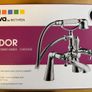 Traditional Victorian Tudor Bath Shower Mixer Tap | Chrome Image 4