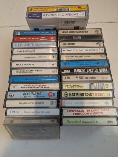 Selection of original cassette tapes