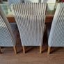 Wills & Gambier oak extending table and 8 chairs. Image 4