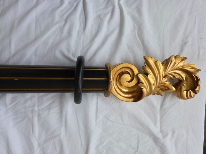 Large reeded curtain poles