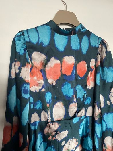 Boohoo Marble print satin dress size 8 New