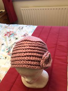 Hand crochet hat