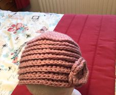 Hand crochet hat