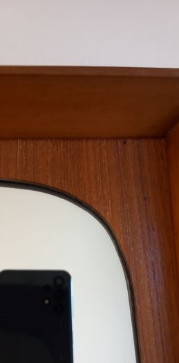 Beautiful Mid Century Teak framed mirror