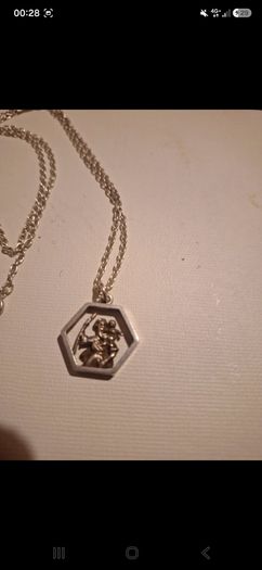 Vintage Silver St Christopher Pendant