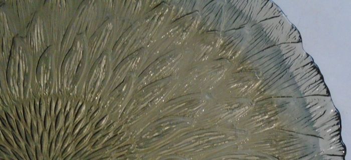 Arcoroc Smoked Glass Sunflower Plate