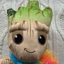 Marvel Studios Cute Baby I Am Groot Feather Boa Plush Used Please look at the pictures Image 3
