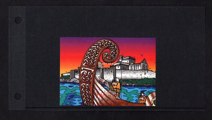 1998 Isle of Man Viking Longships Commemorative Stamp Miniature Sheet Presentation Pack