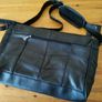 Casual handbag genuine leather black Stylish office bag for documents laptop Shoulder Image 6