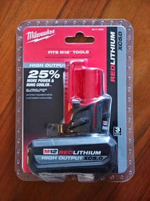 Genuine Milwaukee M12 High Output XC5.0 5.0Ah Battery - Brand New