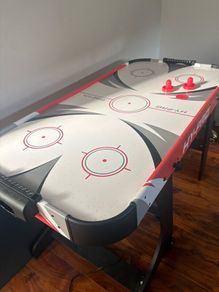 Air hockey table. Electric