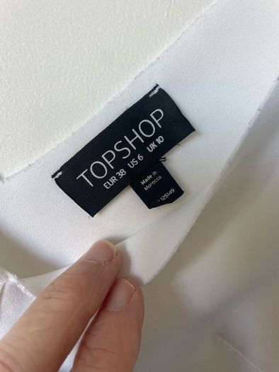 topshop peplum size 10