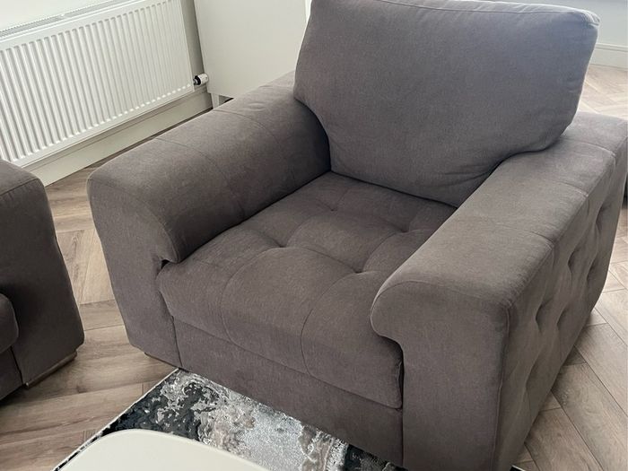 Grey Sofa and Armchair- open to offers