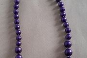 Purple Pearl Necklace