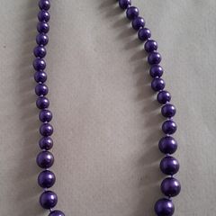 Purple Pearl Necklace