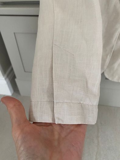 Designer brand Oui ladies cream linen jacket BRAND NEW