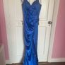 Royal blue debs dress Image 4