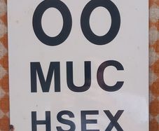 Larrge enamel sign