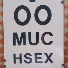 Larrge enamel sign