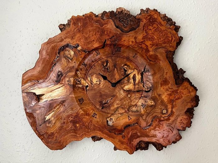 Hand crafted Wooden clock