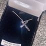 Sterling Silver Hallmarked Necklace & Stud Earrings Set - 925 Silver Image 2