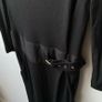 Whistles Black Viscose Wool Belted Dress - UK 8 Image 3