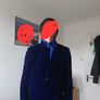 boy blazer velvet navy blue 11-12yrs Image 3