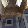 Dark Brown Wicker Tub Chair Image 4
