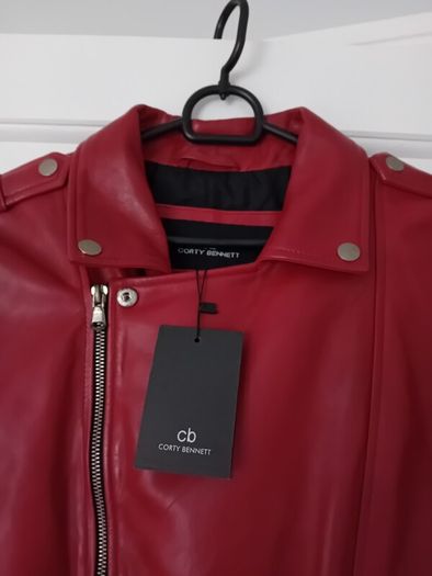 Women Genuine Leather Jacket - Spanish Designer Corty Bennett - UK 12 to 14 - BNWT RRP 450