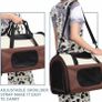 Pet Carrier, Airline Approved Dog Carrier, Small Medium Cat Carrier, Portable Breathable Pet Travel Carrier, Collapsible Soft-Sided Mesh Puppy Carrier for Small Medium Dogs (MULTIPLE COLOURS/SIZES) Image 4