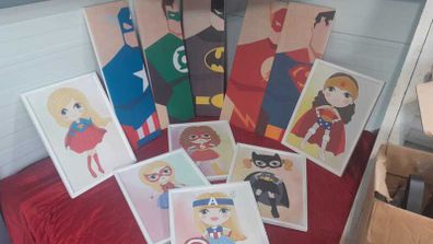 Superhero Canvas Wall Decor