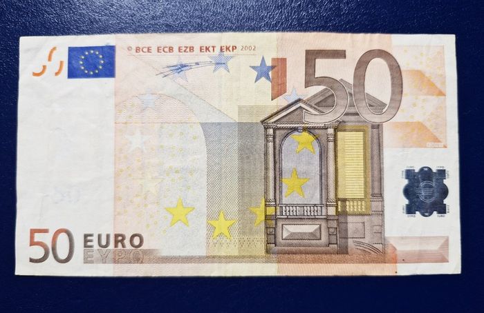 Ireland 2002 T Series 50 Euro Duisenberg Banknote